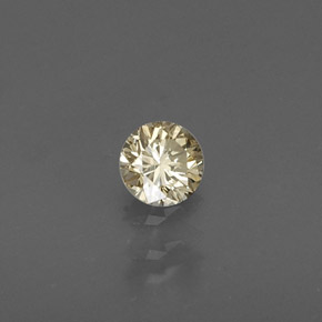 Diamante champagne naturale da 0,16 ct, taglio rotondo, VS