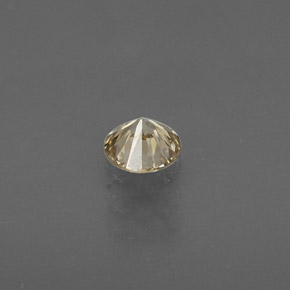 Diamante champagne naturale da 0,16 ct, taglio rotondo, VS