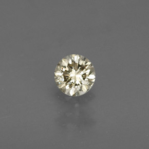 Diamante Color champagne naturale da 0.18 ct, Taglio rotondo, VS