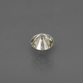 Diamante Color champagne naturale da 0.18 ct, Taglio rotondo, VS