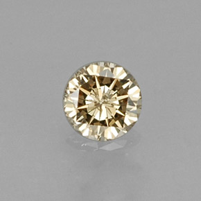 Diamante naturale giallo da 0,14 ct, taglio rotondo, VS