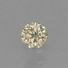 Diamante naturale giallo da 0,14 ct, taglio rotondo, VS
