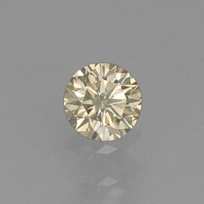Diamante naturale giallo da 0,14 ct, taglio rotondo, VS
