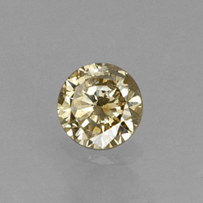Diamante Color champagne naturale da 0.20 ct, Taglio rotondo, VS