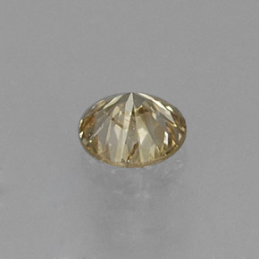 Diamante Color champagne naturale da 0.20 ct, Taglio rotondo, VS