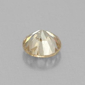 Diamante naturale giallo da 0,17 ct, taglio rotondo, VS