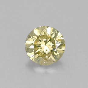 Diamante naturale giallo da 0,15 ct, taglio rotondo, VS