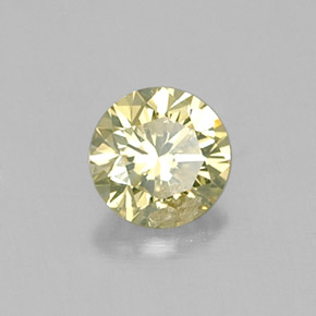Diamante naturale giallo da 0,15 ct, taglio rotondo, VS