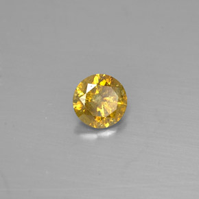 Diamante naturale giallo da 0,28 ct, taglio rotondo, VS-SI