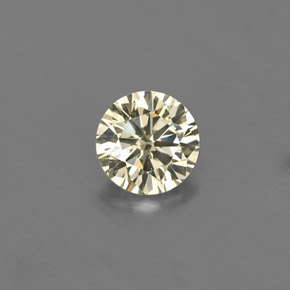 Diamante naturale giallo da 0,17 ct, taglio rotondo, VVS-VS