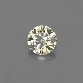 Diamante naturale giallo da 0,17 ct, taglio rotondo, VVS-VS