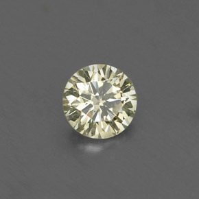 Diamante naturale giallo da 0,17 ct, taglio rotondo, VS