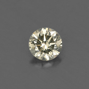 Diamante Color champagne naturale da 0.20 ct, Taglio rotondo, VVS-VS