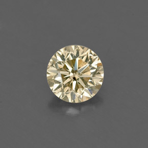 Diamante Color champagne naturale da 0.23 ct, Taglio rotondo, VS
