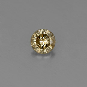 Diamante naturale giallo da 0,20 ct, taglio rotondo, VS