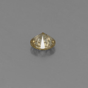 Diamante naturale giallo da 0,20 ct, taglio rotondo, VS