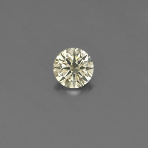 Diamante naturale giallo da 0,15 ct, taglio rotondo, VS