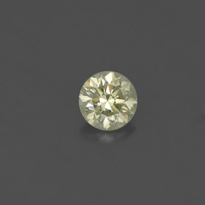 Diamante naturale giallo da 0,20 ct, taglio rotondo, VS