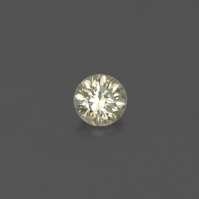 Diamante naturale giallo da 0,14 ct, taglio rotondo, VS