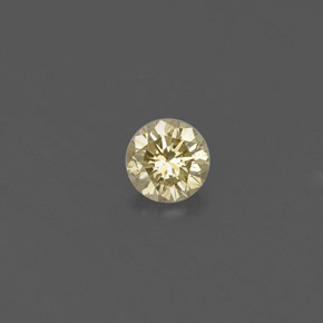 Diamante Elegante champagne naturale da 0.13 ct, Taglio rotondo, VS