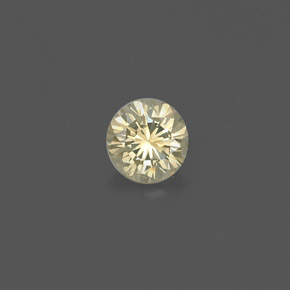 Diamante naturale giallo da 0,19 ct, taglio rotondo, VS