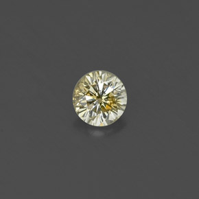 Diamante Color champagne naturale da 0.18 ct, Taglio rotondo, VS