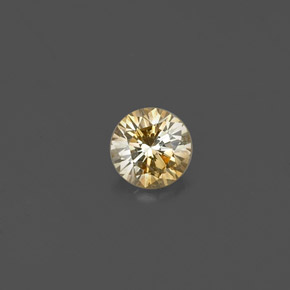 Diamante Color champagne naturale da 0.17 ct, Taglio rotondo, VS