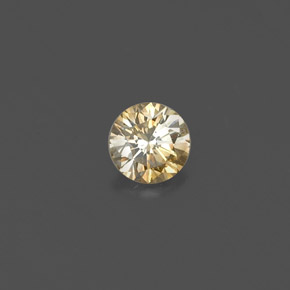 Diamante Color champagne naturale da 0.17 ct, Taglio rotondo, VS
