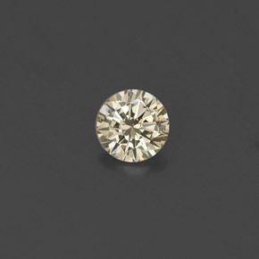 Diamante naturale giallo da 0,16 ct, taglio rotondo, VS