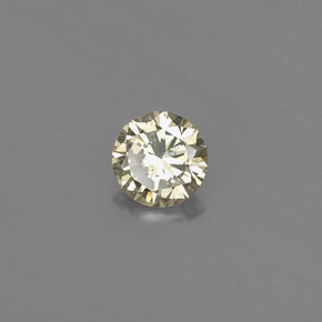 Diamante Color champagne naturale da 0.19 ct, Taglio rotondo, VS