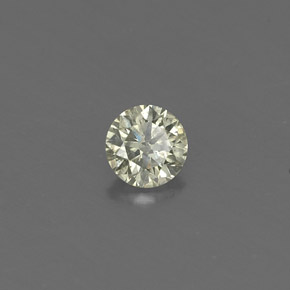 Diamante Color champagne naturale da 0.18 ct, Taglio rotondo, VS