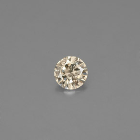 Diamante Color champagne naturale da 0.13 ct, Taglio rotondo, VS