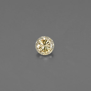 Diamante naturale giallo da 0,09 ct, taglio rotondo, VS