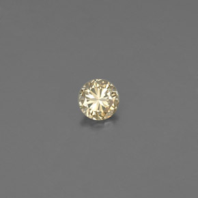 Diamante naturale giallo da 0,09 ct, taglio rotondo, VS