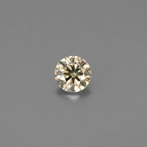 Diamante naturale marrone da 0,15 ct, taglio rotondo, VS