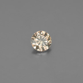Diamante naturale marrone da 0,15 ct, taglio rotondo, VS