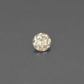 Diamante Color champagne naturale da 0.08 ct, Taglio rotondo, VS