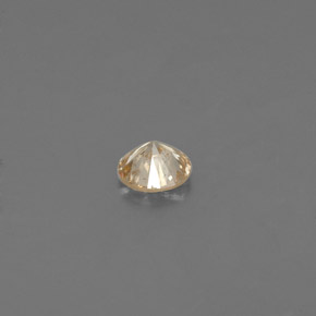 Diamante Color champagne naturale da 0.07 ct, Taglio rotondo, VS