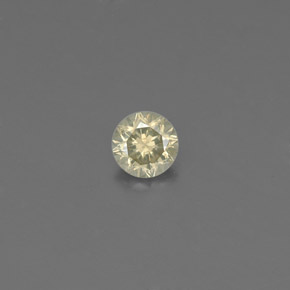 Diamante naturale giallo da 0,10 ct, taglio rotondo, VS