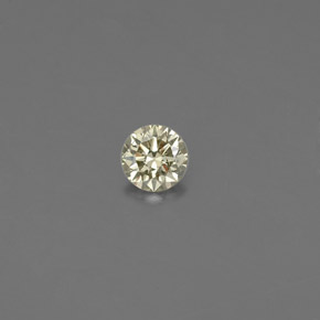 Diamante naturale giallo da 0,09 ct, taglio rotondo, VS