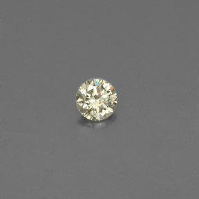 Diamante naturale giallo da 0,09 ct, taglio rotondo, VS