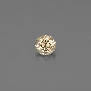 Diamante naturale marrone da 0,12 ct, taglio rotondo, VS