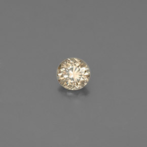Diamante naturale marrone da 0,12 ct, taglio rotondo, VS