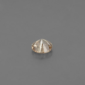 Diamante Color champagne naturale da 0.08 ct, Taglio rotondo, VS