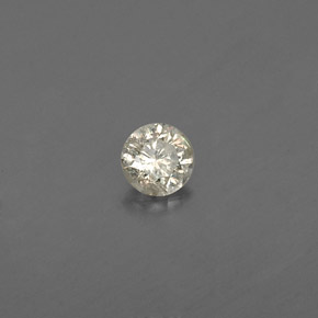 Diamante naturale giallo da 0,08 ct, taglio rotondo, VS