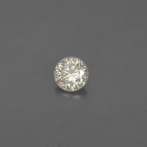 Diamante Color champagne naturale da 0.09 ct, Taglio rotondo, VS