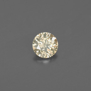 Diamante Color champagne naturale da 0.14 ct, Taglio rotondo, VS