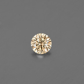 Diamante naturale giallo da 0,09 ct, taglio rotondo, VS