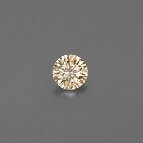 Diamante naturale giallo da 0,09 ct, taglio rotondo, VS