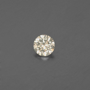 Diamante naturale giallo da 0,08 ct, taglio rotondo, VS